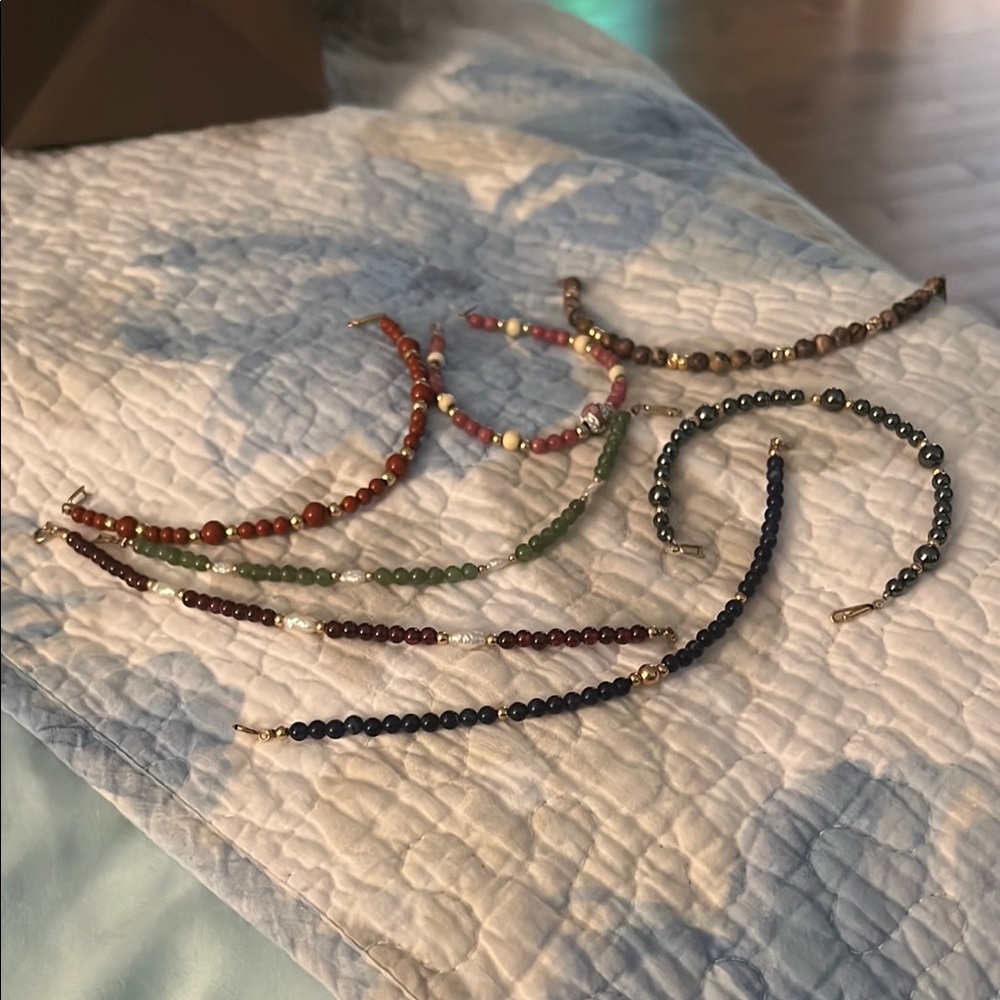 Elegant Multicolor Beaded Bracelet Set